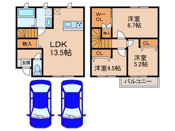 ベルリードF・千原の物件間取画像